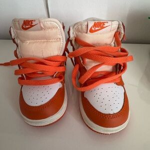 Nike Kids Sneakers in Orange and White